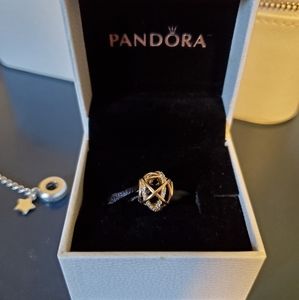 PANDORA Galaxy Charm with Clear CZ 14k Gold